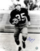 Bill Dudley signed Pittsburgh Steelers 16x20 Vintage Sepia Photo dual Bullet & HOF 66 (blue sig)