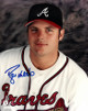 Ryan Klesko signed Atlanta Braves 8x10 Photo (close up)