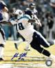 John Thornton signed Tennessee Titans 8x10 Photo #78 (white jersey leap)