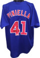 Lou Piniella signed Blue TB Custom Stitched Baseball Jersey XL- JSA Hologram