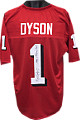 Kevin Dyson signed Utah Utes Red TB Custom Stitched Shadow # Football Jersey #1 1998 1st Round Pick!! XL- JSA Holo