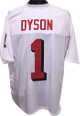 Kevin Dyson signed Utah Utes White TB Custom Stitched Shadow # Football Jersey #1 Go Utes!! XL- JSA Holo