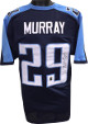 DeMarco Murray signed Navy Blue Custom Stitched Pro Style Football Jersey #29 Inscribed XL (signed on #9)- Murray Hologram