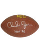 Charlie Joiner signed Wilson Full Size NFL Composite Football HOF 96 (Gold logo-silver sig) (San Diego Chargers)