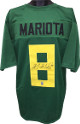 Marcus Mariota signed Green Custom Stitched College Football Jersey #8 (Heisman) XL- Mariota Hologram