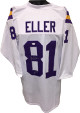 Carl Eller signed White TB 3/4 Sleeves Custom Stitched Pro Style Football Jersey HOF 04 XL- JSA Hologram