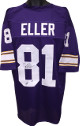 Carl Eller signed Purple TB Custom Stitched Pro Style Football Jersey HOF 04 XL- JSA ITP Hologram