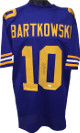 Steve Bartkowski signed Blue TB Custom Stitched College Football Jersey XL- JSA Witnessed Hologram