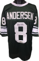 Morten Anderson signed Green TB Custom Stitched College Football Jersey XL- Radtke Hologram