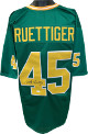 Rudy Ruettiger signed Green TB Custom Stitched College Football Jersey XL- JSA Witnessed Hologram