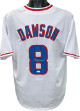 Andre Dawson signed White TB Custom Stitched Pro Baseball Jersey XL- JSA Witnessed Hologram