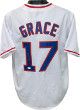 Mark Grace signed White TB Custom Stitched Pro Baseball Jersey XL- JSA Witnessed Hologram