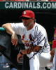 Mike Matheny signed St. Louis Cardinals 8x10 Photo w/ John 3:16 (coaching)