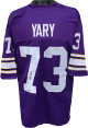 Ron Yary signed Purple TB Custom Stitched Pro Style Football Jersey XL- Leaf Authentics Hologram