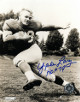 Yale Lary signed Detroit Lions Vintage Sepia 8x10 Photo HOF 79