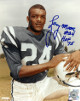 Lenny Moore signed Baltimore Colts 8x10 Photo #24 HOF 75 (helmet on knee)