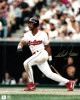 Julio Franco signed Cleveland Indians 8x10 Photo (white jersey)