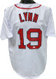 Fred Lynn signed White TB Custom Stitched Baseball Jersey XL- JSA Witnessed Hologram