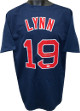 Fred Lynn signed Navy TB Custom Stitched Baseball Jersey XL- JSA Witnessed Hologram