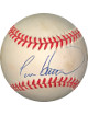 Todd Hundley signed RONL Rawlings Official National League Baseball very minor spots- JSA Hologram #EE41671 (Mets/Dodgers/Cubs)