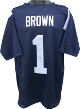 AJ (A.J.) Brown signed Navy Blue Custom Stitched College Football Jersey XL- JSA Signature Debut Hologram