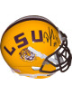 DJ Chark Jr. signed LSU Tigers Schutt Authentic Yellow Mini Helmet #7- JSA Signature Debut Hologram