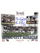 Music City Miracle signed Tennessee Titans 8x10 Photo w/ Kevin Dyson signature- JSA Hologram