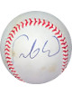 Fausto Carmona signed Rawlings Official Major League Baseball tone spots- JSA Hologram #EE63125 (Indians/Rays/Dodgers)