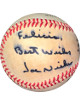 Joe Niekro signed ROAL Rawlings Official American League Baseball toned To Felicia Best Wishes- JSA #II11014