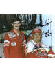 Bobby Allison/Donnie Allison/Eddie Allison triple signed NASCAR 8x10 Photo- JSA #II11060 (w/ Davey Allison)