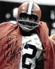 Paul Warfield signed Cleveland Browns NFL Vintage 8x10 Photo #42 HOF 83 (close up)