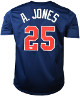 Andruw Jones signed Navy Custom Stitched Pro Baseball Jersey XL- JSA Witnessed