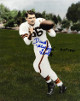 Dante Lavelli signed Cleveland Browns 8x10 Photo dual Gluefingers/HOF 1975 (catch/front)