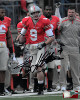 Brian Hartline signed Ohio State Buckeyes 8x10 Photo #9 (red jersey)