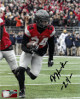 Malik Hooker signed Ohio State Buckeyes NCAA 8X10 Photo #24 (black helmet)