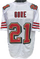 Frank Gore signed White TB Shadow # Custom Stitched Pro Style Football Jersey XL- JSA Witnessed