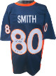 Rod Smith signed Navy Custom Stitched Pro Style Football Jersey #80 2X SB Champs XL- JSA Witnessed