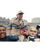 Johnny Majors signed Pittsburgh Panthers Vintage Color 8x10 Photo- JSA (1996 Final Season Carry Off)