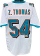 Zach Thomas signed White Custom Stitched Pro Style Football Jersey #54 XL- JSA Witnessed