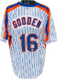 Doc/Dwight Gooden signed White Pinstripe Custom Stitched Pro Baseball Jersey XL- JSA Witnessed