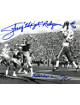 Johnny Rodgers signed Nebraska Cornhuskers B&W 8x10 Photo w/ The Jet/Heisman 72/#20