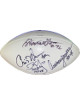 Anthony Munoz/Ed Too Tall Jones/Karl Mecklenburg/Chris Warren signed Official Wilson NFL White Panel Football- 4 sigs