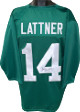 Johnny Lattner signed Notre Dame Green 3/4 Sleeves TB Custom Stitched College Football Jersey XL Heisman 53- JSA Witnessed