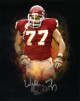 Willie Roaf signed Kansas City Chiefs Splash Logo 8x10 Photo #77