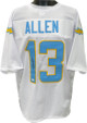 Keenan Allen signed White Custom Stitched Pro Style Football Jersey XL- JSA Witnessed