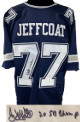 Jim Jeffcoat signed Navy Custom Stitched Pro Style Football Jersey #77 2X SB Champ XL- JSA Witnessed