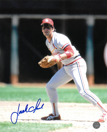 Jack Clark signed St. Louis Cardinals 8x10 Photo- AWM Hologram