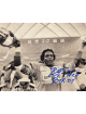 Billy Sims signed Detroit Lions B&W 8x10 Photo #20 80 ROY- AWM Hologram (arms up)