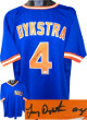 Lenny Dykstra signed New York Blue TB Nails Custom Stitched Baseball Jersey #4 XL- JSA