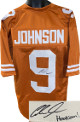 Collin Johnson signed Texas Burnt Orange Custom Stitched College Football Jersey Hookem! XL- JSA Witnessed